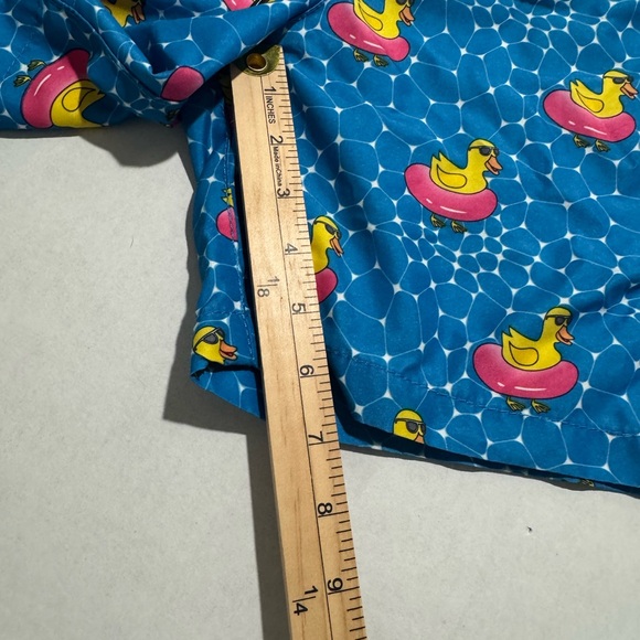 Beach Bros Swim Trunks, Duck Floatie Print, Men's XXL #912 - Picture 3 of 6